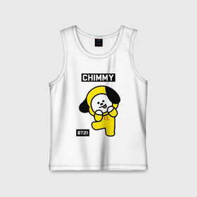 Детская майка хлопок с принтом CHIMMY BT21 в Санкт-Петербурге,  |  | bt21 | bts | chimmy | cooky | koya | love yourself. | mang | rj | shooky | tata | бт21 | бтс