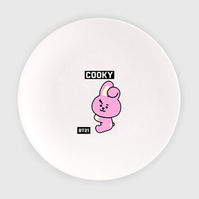 Тарелка с принтом COOKY BT21 в Санкт-Петербурге, фарфор | диаметр - 210 мм
диаметр для нанесения принта - 120 мм | Тематика изображения на принте: bt21 | bts | chimmy | cooky | koya | love yourself. | mang | rj | shooky | tata | бт21 | бтс