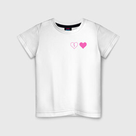 Детская футболка хлопок с принтом Yungblud heart в Санкт-Петербурге, 100% хлопок | круглый вырез горловины, полуприлегающий силуэт, длина до линии бедер | Тематика изображения на принте: 