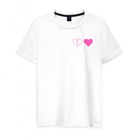 Мужская футболка хлопок с принтом Yungblud heart в Санкт-Петербурге, 100% хлопок | прямой крой, круглый вырез горловины, длина до линии бедер, слегка спущенное плечо. | Тематика изображения на принте: 