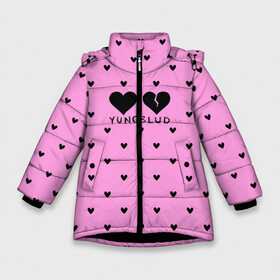 Зимняя куртка для девочек 3D с принтом Yungblud hearts в Санкт-Петербурге, ткань верха — 100% полиэстер; подклад — 100% полиэстер, утеплитель — 100% полиэстер. | длина ниже бедра, удлиненная спинка, воротник стойка и отстегивающийся капюшон. Есть боковые карманы с листочкой на кнопках, утяжки по низу изделия и внутренний карман на молнии. 

Предусмотрены светоотражающий принт на спинке, радужный светоотражающий элемент на пуллере молнии и на резинке для утяжки. | 11minutes | anarchist | billie eilish | die for the hype | dominic harrison | edit | fandoms | halsey | kill somebody | polygrapheyes | psychotickids | tinpanboy | yungblud | yungblud army | yungblud art | yungblud edit | yungblud fan | доминик харрис | я