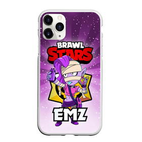 Чехол для iPhone 11 Pro Max матовый с принтом BRAWL STARS EMZ в Санкт-Петербурге, Силикон |  | Тематика изображения на принте: brawl stars | brawl stars emz | brawler | emz | бравл старз | бравлер | эмз