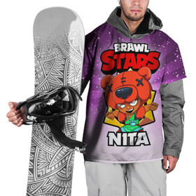Накидка на куртку 3D с принтом BRAWL STARS NITA в Санкт-Петербурге, 100% полиэстер |  | Тематика изображения на принте: brawl stars | brawl stars nita | brawler | nita | бравл старз | бравлер | нита