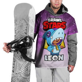 Накидка на куртку 3D с принтом BRAWL STARS LEON в Санкт-Петербурге, 100% полиэстер |  | brawl stars | brawl stars leon | brawler | leon | бравл старз | бравлер | леон