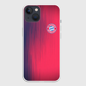 Чехол для iPhone 13 с принтом FC Bayern Munchen (Bavaria). в Санкт-Петербурге,  |  | fc bayern munchen | бавария | геометрия | спорт | текстура | футбол