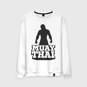 Мужской свитшот хлопок с принтом Muay Thai в Санкт-Петербурге, 100% хлопок |  | mma | muay thai | бокс | борьба | дзюдо | единоборства | кикбоксинг | спорт