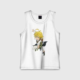 Детская майка хлопок с принтом Meliodas в полете в Санкт-Петербурге,  |  | deadly | dragon | meliodafu | meliodas | seven | sins | wrath | гнев | грехов | дракон | мелиодас | семь