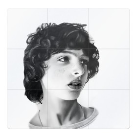 Магнитный плакат 3Х3 с принтом finn wolfhard в Санкт-Петербурге, Полимерный материал с магнитным слоем | 9 деталей размером 9*9 см | finn wolfhard | очень странные дела | финн вулфард