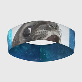 Повязка на голову 3D с принтом Тюлень в Санкт-Петербурге,  |  | животное | забавный | мем | тюлень | я