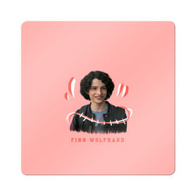 Магнит виниловый Квадрат с принтом finn wolfhard в Санкт-Петербурге, полимерный материал с магнитным слоем | размер 9*9 см, закругленные углы | finn wolfhard | очень странные дела | финн вулфард