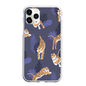 Чехол для iPhone 11 Pro матовый с принтом Тигриный прайд в Санкт-Петербурге, Силикон |  | lion | tiger | гепард | дикие кошки | животные | кот | кошки | лев | пантера | тигр | тигры