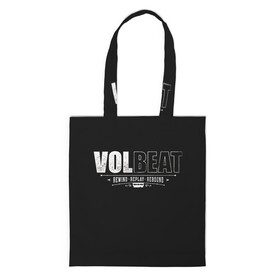 Шоппер 3D с принтом Volbeat в Санкт-Петербурге, 100% полиэстер | Плотность: 200 г/м2; Размер: 34×35 см; Высота лямок: 30 см | groove metal | hardcore | psychobilly | rebound | replay | rewind | volbeat | волбит