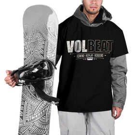 Накидка на куртку 3D с принтом Volbeat в Санкт-Петербурге, 100% полиэстер |  | groove metal | hardcore | psychobilly | rebound | replay | rewind | volbeat | волбит