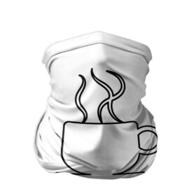 Бандана-труба 3D с принтом Чашечку кофе? в Санкт-Петербурге, 100% полиэстер, ткань с особыми свойствами — Activecool | плотность 150‒180 г/м2; хорошо тянется, но сохраняет форму | бариста | бармен | вкус | кардиограмма | кофе | кофеман | напиток | подача | профессия | хобби | чашка