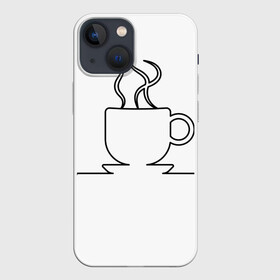 Чехол для iPhone 13 mini с принтом Чашечку кофе в Санкт-Петербурге,  |  | бариста | бармен | вкус | кардиограмма | кофе | кофеман | напиток | подача | профессия | хобби | чашка