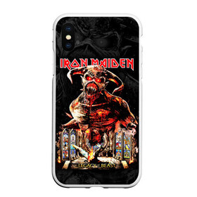 Чехол для iPhone XS Max матовый с принтом Iron Maiden в Санкт-Петербурге, Силикон | Область печати: задняя сторона чехла, без боковых панелей | heavy metal | iron maiden | metal | айрон мейден | группы | метал | музыка | рок | хеви метал