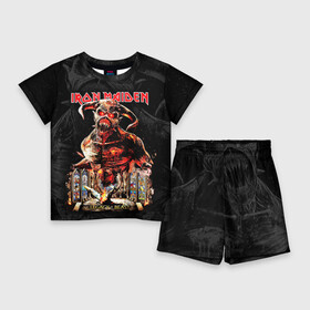 Детский костюм с шортами 3D с принтом Iron Maiden в Санкт-Петербурге,  |  | heavy metal | iron maiden | metal | айрон мейден | группы | метал | музыка | рок | хеви метал