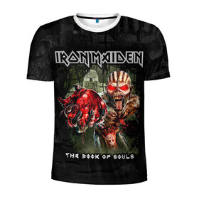 Мужская футболка 3D спортивная с принтом Iron Maiden в Санкт-Петербурге, 100% полиэстер с улучшенными характеристиками | приталенный силуэт, круглая горловина, широкие плечи, сужается к линии бедра | heavy metal | iron maiden | metal | айрон мейден | группы | метал | музыка | рок | хеви метал