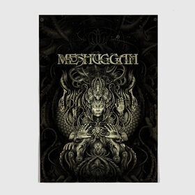 Постер с принтом Meshuggah в Санкт-Петербурге, 100% бумага
 | бумага, плотность 150 мг. Матовая, но за счет высокого коэффициента гладкости имеет небольшой блеск и дает на свету блики, но в отличии от глянцевой бумаги не покрыта лаком | djent | jens kidman | meshuggah | metal | грув метал | группы | метал | мешуга | музыка | рок