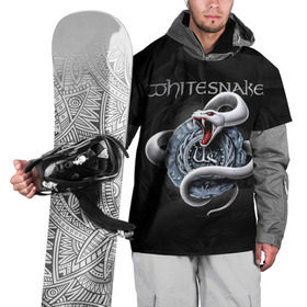 Накидка на куртку 3D с принтом Whitesnake в Санкт-Петербурге, 100% полиэстер |  | whitesnake | группы | метал | рок | хард рок | хеви метал