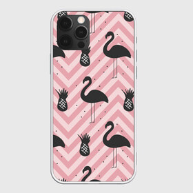 Чехол для iPhone 12 Pro Max с принтом Черный фламинго в Санкт-Петербурге, Силикон |  | Тематика изображения на принте: animal | bird | flamingo | pink | pnik flamingo | животные | птицы | розовый | розовый фламинго | фламинго