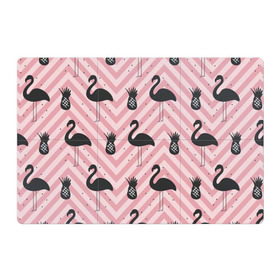 Магнитный плакат 3Х2 с принтом Черный фламинго в Санкт-Петербурге, Полимерный материал с магнитным слоем | 6 деталей размером 9*9 см | animal | bird | flamingo | pink | pnik flamingo | животные | птицы | розовый | розовый фламинго | фламинго