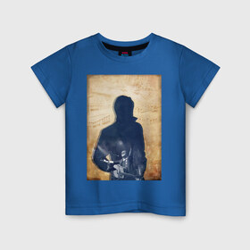 Детская футболка хлопок с принтом BG в Санкт-Петербурге, 100% хлопок | круглый вырез горловины, полуприлегающий силуэт, длина до линии бедер | Тематика изображения на принте: аквариум | бг | рок | русский рок