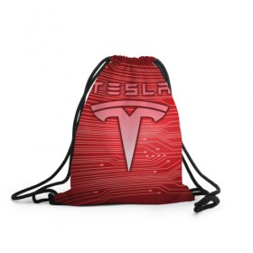 Рюкзак-мешок 3D с принтом Tesla в Санкт-Петербурге, 100% полиэстер | плотность ткани — 200 г/м2, размер — 35 х 45 см; лямки — толстые шнурки, застежка на шнуровке, без карманов и подкладки | 