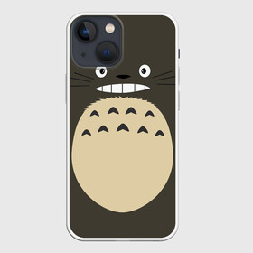 Чехол для iPhone 13 mini с принтом Totoro в Санкт-Петербурге,  |  | anime | hayao miyazaki | japanese | meme | miyazaki | piano | studio ghibli | tokyo | totoro | гибли | котобус | мой | сосед | сусуватари | тонари | тоторо | хаяо миядзаки