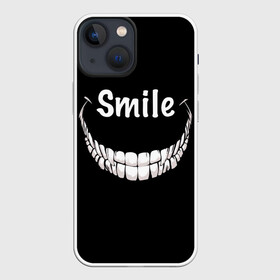 Чехол для iPhone 13 mini с принтом Smile в Санкт-Петербурге,  |  | smile | words | зубы | надпись | улыбка