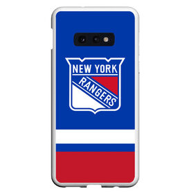 Чехол для Samsung S10E с принтом Нью-Йорк Рейнджерс НХЛ в Санкт-Петербурге, Силикон | Область печати: задняя сторона чехла, без боковых панелей | hockey | new york | new york rangers | nhl | rangers | usa | нхл | нью йорк | нью йорк рейнджерс | рейнджерс | спорт | сша | хоккей | шайба