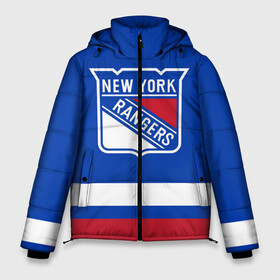 Мужская зимняя куртка 3D с принтом Нью-Йорк Рейнджерс НХЛ в Санкт-Петербурге, верх — 100% полиэстер; подкладка — 100% полиэстер; утеплитель — 100% полиэстер | длина ниже бедра, свободный силуэт Оверсайз. Есть воротник-стойка, отстегивающийся капюшон и ветрозащитная планка. 

Боковые карманы с листочкой на кнопках и внутренний карман на молнии. | hockey | new york | new york rangers | nhl | rangers | usa | нхл | нью йорк | нью йорк рейнджерс | рейнджерс | спорт | сша | хоккей | шайба