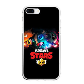 Чехол для iPhone 7Plus/8 Plus матовый с принтом Brawl Stars в Санкт-Петербурге, Силикон | Область печати: задняя сторона чехла, без боковых панелей | bo | brawl | brock | bull | colt | dynamike | elprimo | jessie | leon | moba | nita | shelly | stars | бо | брок | булл | джесси | динамайк | кольт | леон | нита | шелли | эльпримо