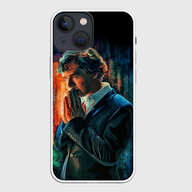 Чехол для iPhone 13 mini с принтом Sherlock в Санкт-Петербурге,  |  | 221b | bbc | benedict cumberbatch | john watson | mark gatiss | martin freeman | sherlock holmes | steven moffat | бейкер | джон ватсон | мориарти | стрит | шерлок