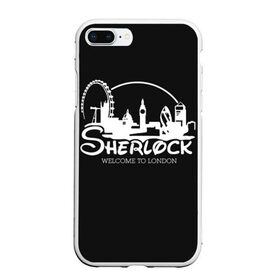 Чехол для iPhone 7Plus/8 Plus матовый с принтом Sherlock в Санкт-Петербурге, Силикон | Область печати: задняя сторона чехла, без боковых панелей | Тематика изображения на принте: 221b | bbc | benedict cumberbatch | john watson | mark gatiss | martin freeman | sherlock holmes | steven moffat | бейкер | джон ватсон | мориарти | стрит | шерлок