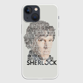 Чехол для iPhone 13 mini с принтом SHERLOCK | ШЕРЛОК в Санкт-Петербурге,  |  | 221b | bbc | benedict cumberbatch | john watson | mark gatiss | martin freeman | sherlock holmes | steven moffat | бейкер | джон ватсон | мориарти | стрит | шерлок