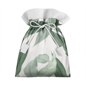 Подарочный 3D мешок с принтом Из тропиков в Санкт-Петербурге, 100% полиэстер | Размер: 29*39 см | branch | foliage | leafy | nature | ветка | веточка | зеленый | лист | листочки | листья | природа | черный