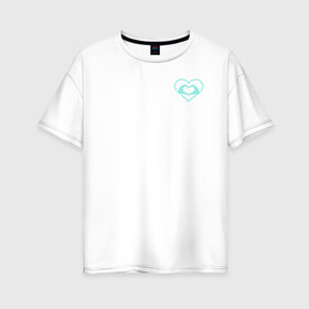 Женская футболка хлопок Oversize с принтом LOVEFINDERRZ logo в Санкт-Петербурге, 100% хлопок | свободный крой, круглый ворот, спущенный рукав, длина до линии бедер
 | Тематика изображения на принте: 4сезон | rick and morty | мультсериал | рик и морти
