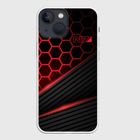 Чехол для iPhone 13 mini с принтом Mass Effect N7 в Санкт-Петербурге,  |  | andromeda | bioware | n7 | shepard | shooter | геты | жнецы | инженер | масс эффект | разведчик | солдат | страж | цербер | штурмовик | шутер