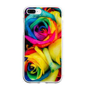 Чехол для iPhone 7Plus/8 Plus матовый с принтом Разноцветные розы в Санкт-Петербурге, Силикон | Область печати: задняя сторона чехла, без боковых панелей | букет | букеты | природа | природный | разноцветная | разноцветные | растение | растения | роза | розочка | розочки | розы | флора | цветной | цветные | цветок | цветочек | цветочки | цветы