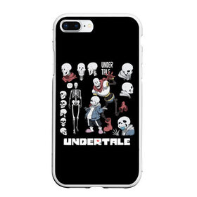 Чехол для iPhone 7Plus/8 Plus матовый с принтом UNDERTALE в Санкт-Петербурге, Силикон | Область печати: задняя сторона чехла, без боковых панелей | chara | frisk | sans | undertale | андертале | андертейл | игра | подземная история | подземная сказка | санс | ундертале | фриск | чара