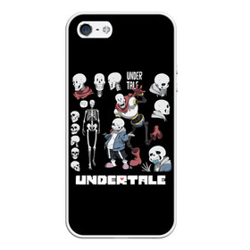 Чехол для iPhone 5/5S матовый с принтом UNDERTALE в Санкт-Петербурге, Силикон | Область печати: задняя сторона чехла, без боковых панелей | chara | frisk | sans | undertale | андертале | андертейл | игра | подземная история | подземная сказка | санс | ундертале | фриск | чара