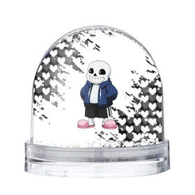 Снежный шар с принтом UNDERTALE в Санкт-Петербурге, Пластик | Изображение внутри шара печатается на глянцевой фотобумаге с двух сторон | chara | frisk | sans | undertale | андертале | андертейл | игра | подземная история | подземная сказка | санс | ундертале | фриск | чара