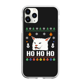 Чехол для iPhone 11 Pro Max матовый с принтом Woman Yelling at Cat в Санкт-Петербурге, Силикон |  | cat | cats | christmas | mem | meme | memes | new year | xmas | вязаный | женщина | кот | кричит | мем | мемы | на кота | новый год | рождество | свитер