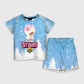Детский костюм с шортами 3D с принтом Brawl Stars Leon Unicorn в Санкт-Петербурге,  |  | 2020 | brawl | brawl stars | christmas | leon | new year | stars | бравл старс | брол старс | единорог | зима | игра | леон | новогодний | новый год | рождество | снег | снежинки