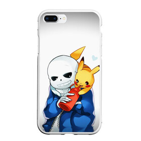 Чехол для iPhone 7Plus/8 Plus матовый с принтом UNDERTALE в Санкт-Петербурге, Силикон | Область печати: задняя сторона чехла, без боковых панелей | chara | frisk | sans | undertale | андертале | андертейл | игра | пика | пикачу | подземная история | подземная сказка | покемон | санс | ундертале | фриск | чара