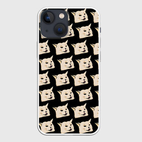 Чехол для iPhone 13 mini с принтом woman yelling at cat в Санкт-Петербурге,  |  | mem | woman yelling at cat | женщина кричит на кота | мем