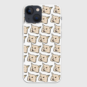 Чехол для iPhone 13 mini с принтом woman yelling at cat в Санкт-Петербурге,  |  | mem | woman yelling at cat | женщина кричит на кота | мем