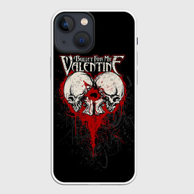 Чехол для iPhone 13 mini с принтом Пуля возлюбленной в Санкт-Петербурге,  |  | bloody | bullet for my valentine | dark | jeff killed john | rock | skelet | альтернативный метал | в | к | костяной | кровь | лицо | лобешник | музыка | музыкальная | на | на английском | надпись | пуля для моей возлюбленной 