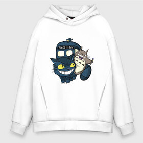 Мужское худи Oversize хлопок с принтом Tardis Totoro в Санкт-Петербурге, френч-терри — 70% хлопок, 30% полиэстер. Мягкий теплый начес внутри —100% хлопок | боковые карманы, эластичные манжеты и нижняя кромка, капюшон на магнитной кнопке | doctor who | forest | friend | ghibli | japan | keeper | miyazaki | nature | neigbor | neighbour | tardis | totoro | анимация | аниме | гибли | доктор кто | друг | животные | кот | лес | любовь | милый | мир | миядзаки | мульт | мультфильм | приключения |